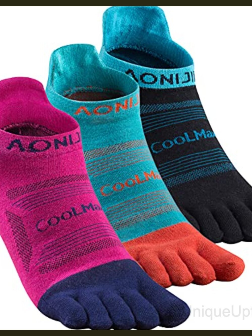 AONIJIE Toe Socks High Performance Athletic Running Five Finger Ankle Socks